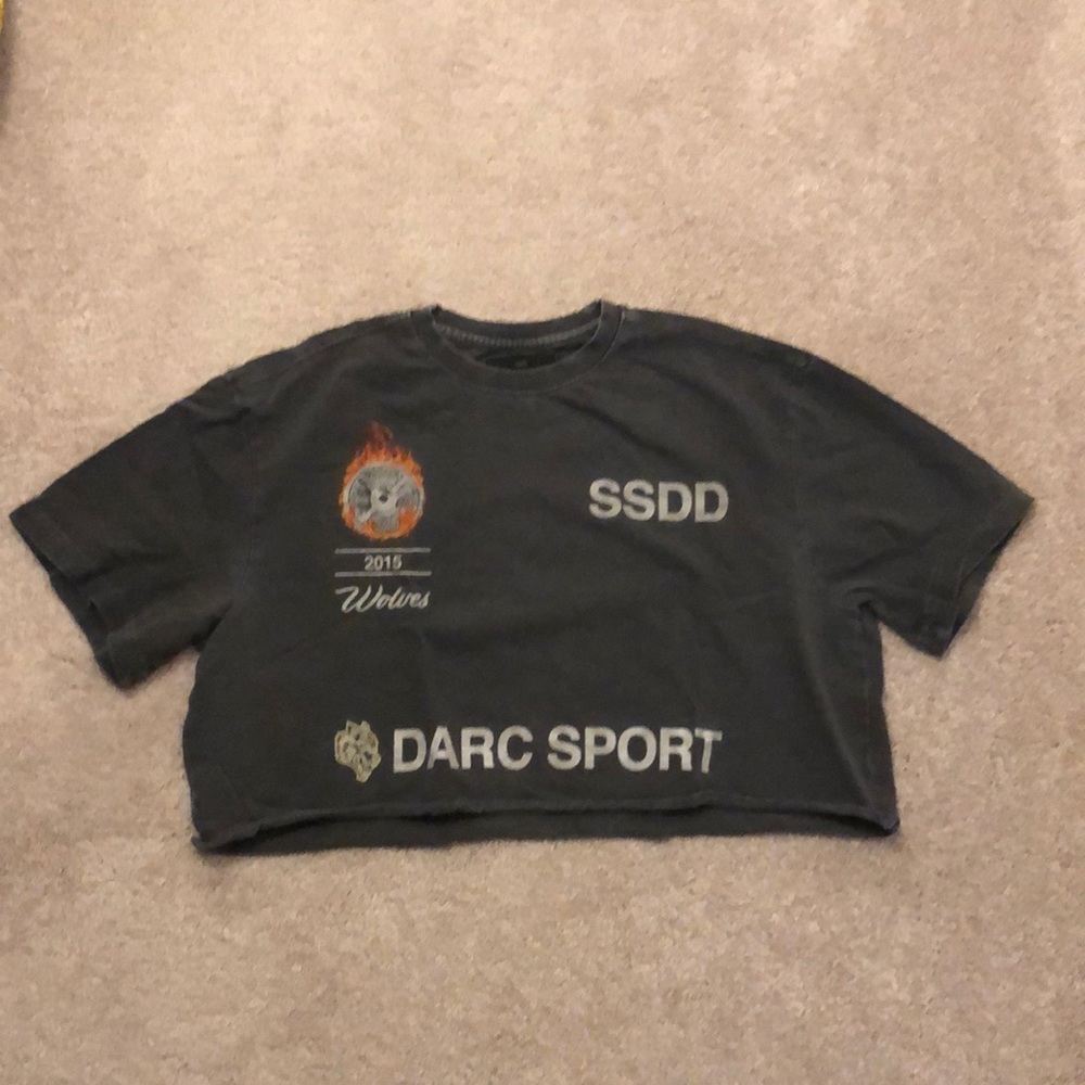 Darc Sport, Womens M, Cropped Tee, Grey
